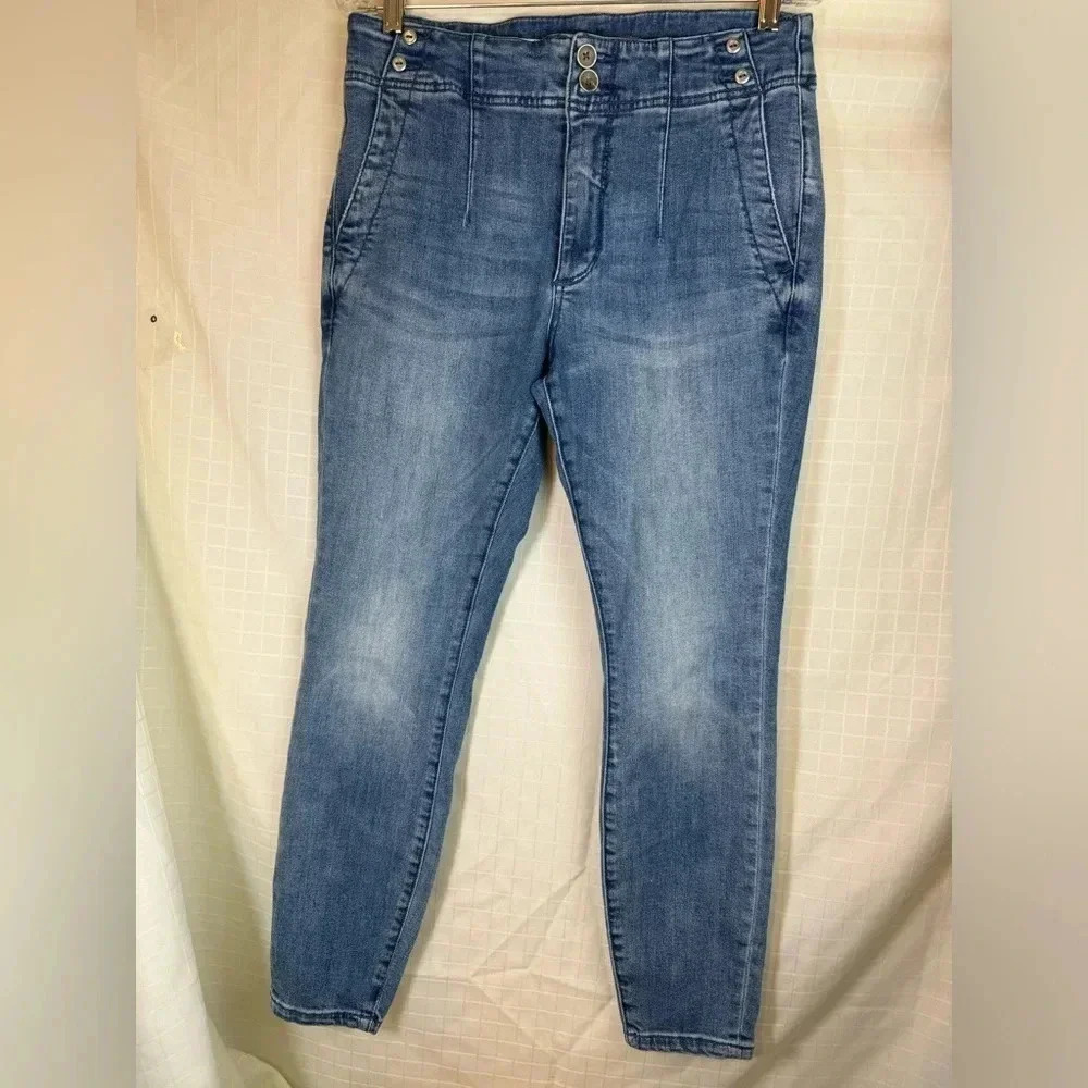 Pilcro And The Letterpress Jeans Womens Size 30 Slim Anthropologie pleat